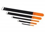 Opaski z rzepem Velcro do kabli 10x120mm (OR)