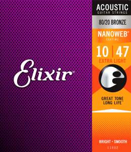 Struny ELIXIR NanoWeb 80/20 Bronze (10-47)