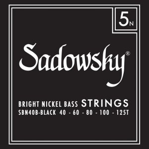 Struny SADOWSKY Black Bright Nickel (40-125) 5str