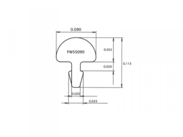 Progi JESCAR FS55090-S Stainless Steel (25szt)