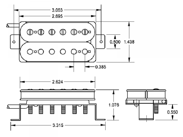 SEYMOUR DUNCAN SH-1 Model '59 2C (N, bridge)