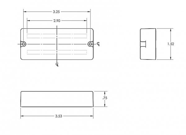 SEYMOUR DUNCAN SSB-4 Passive Soapbar (bridge)