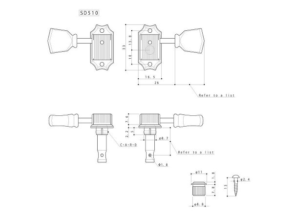 Klucze blokowane GOTOH SD510-SL MG (GD,3+3)