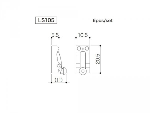 Siodełka mostka GOTOH LS105 (CK)