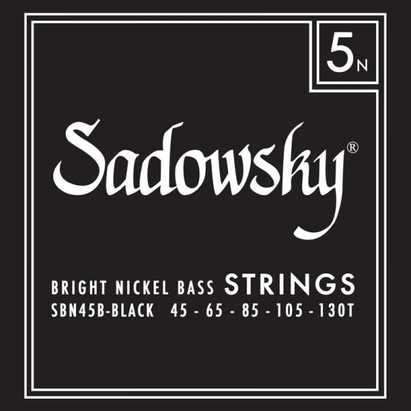 Struny SADOWSKY Black Bright Nickel (45-130) 5str