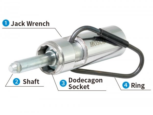 Klucz do gniazd jack HOSCO H-OJW Open Jack Wrench