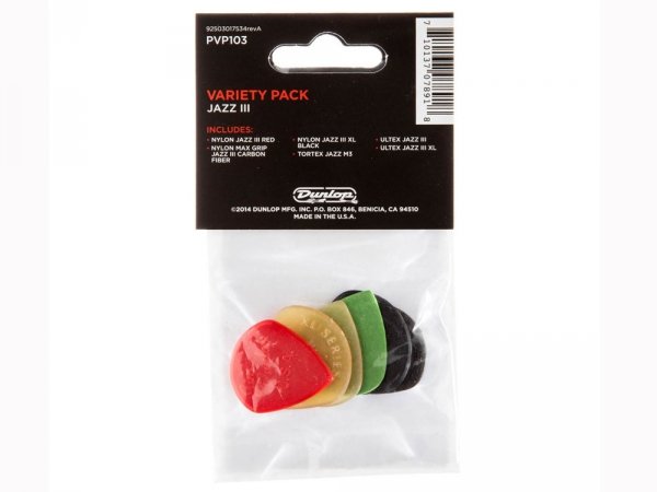 Kostki DUNLOP Jazz III Pick Variety Pack