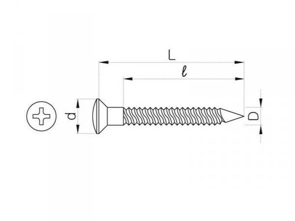 Wkręty do P90 Dog Ear VPARTS SPU-3DE (N)