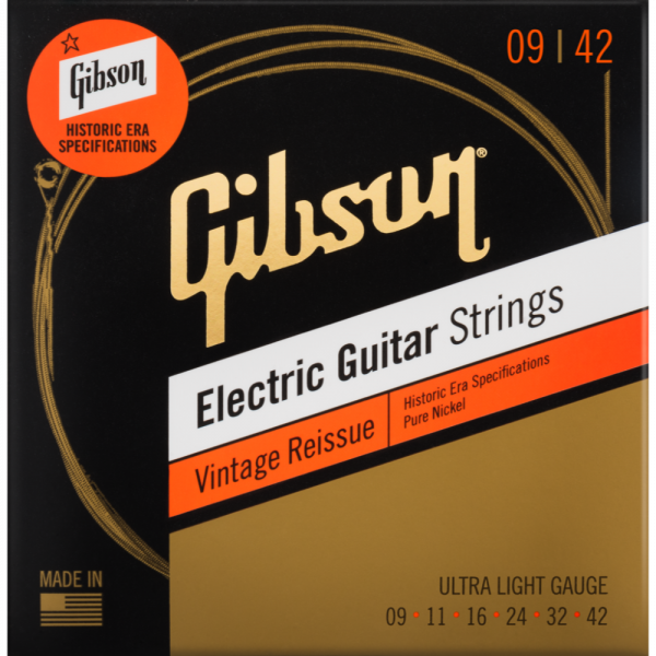 Struny GIBSON Vintage Reissue Pure Nickel (09-42)