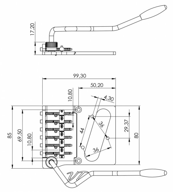 Tremolo VEGATREM VT2M TeleTrem Modern (SS)