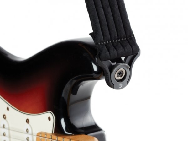 Pasek gitarowy D'ADDARIO Auto Lock, Black Padded