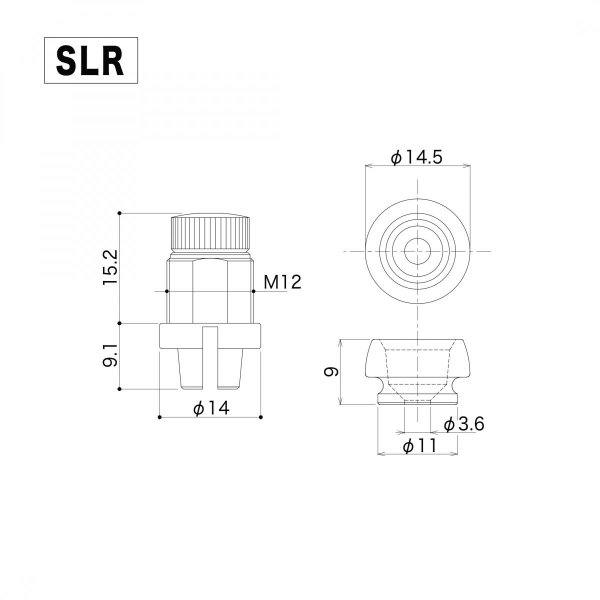 Zaczep paska GOTOH Strap Locker SLR (BK)