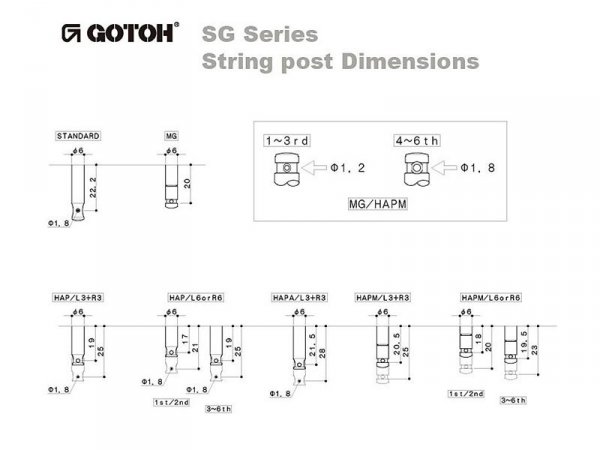Klucze blokowane GOTOH SG381-01 MG-T (CK,3+3)