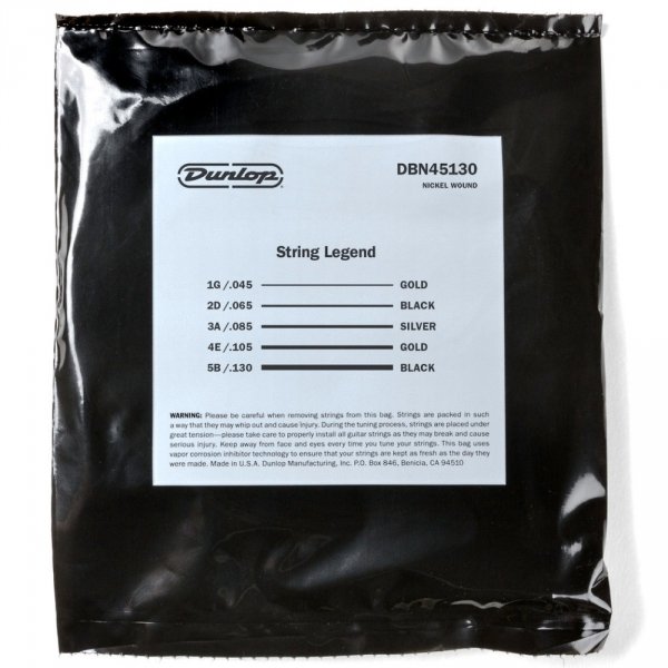 Struny DUNLOP DBS45130 Stainless Steel (45-130) 5s