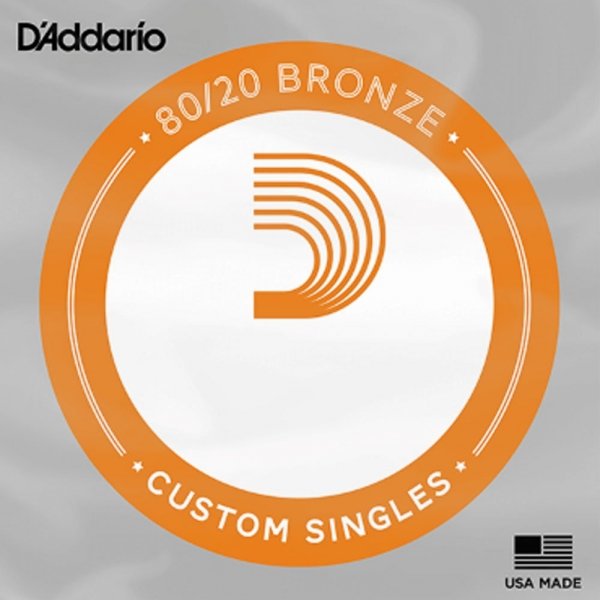 Pojedyncza struna D'ADDARIO 80/20 Bronze 052w