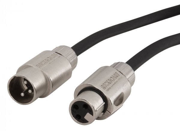 Kabel patch ROCKBOARD Flat Black XLR-XLR (30cm)