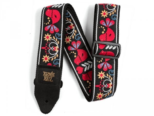 Pasek gitarowy ERNIE BALL Redbird Rising Jacquard