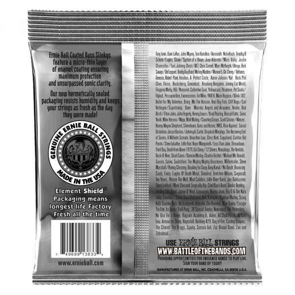 Struny ERNIE BALL 3833 Slinky Coated (45-105)