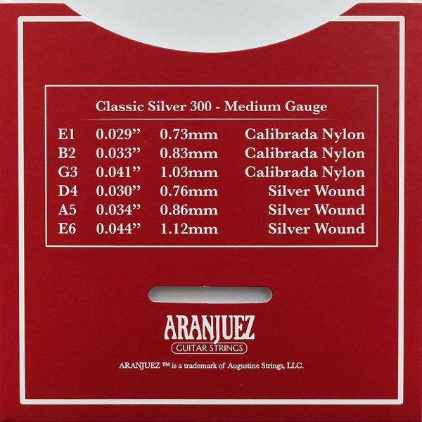 Struny ARANJUEZ AR-300 Classic Silver Normal