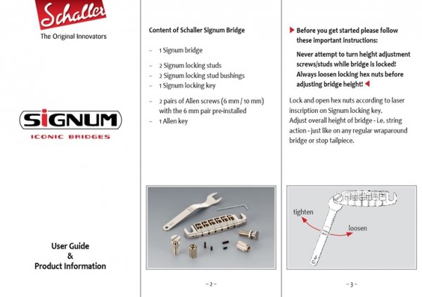 Mostek wraparound SCHALLER Signum (CR)