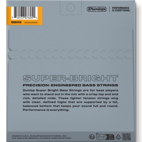 Struny DUNLOP Super Bright Nickel (40-120) 5str