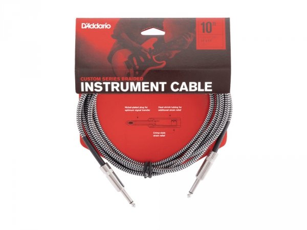 Kabel gitarowy D'ADDARIO PW-BG-10BG (3,05m)