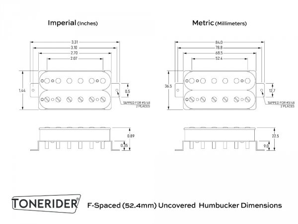 TONERIDER Alnico 4 Classics F-Spaced (RZ, bridge)
