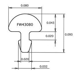 Progi JESCAR FL43080-S-P3 (Stainless Steel)