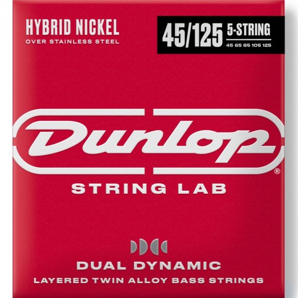 Struny DUNLOP DBHYN45125 Hybrid Nickel (45-125) 5s