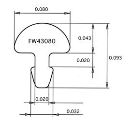 Progi JESCAR FL43080-P3 (18% nickel-silver)