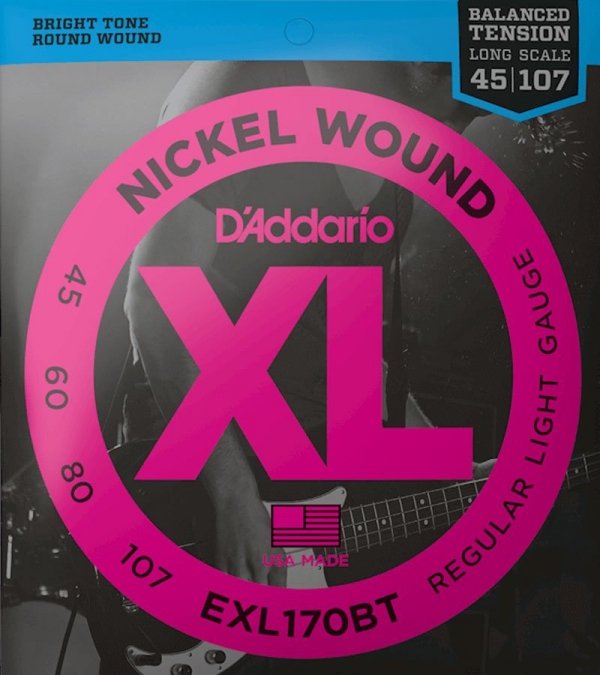 Struny D'ADDARIO XL Nickel Wound EXL170BT (45-107)