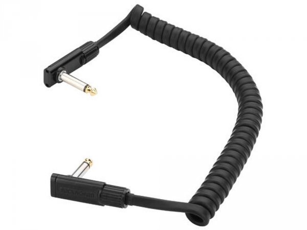 Kabel patch ROCKBOARD Flat Black Coiled AA (150cm)