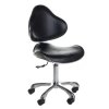 TABORET KOSMETYCZNY Z OPARCIEM BD-9933 CZARNY