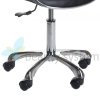 TABORET KOSMETYCZNY Z OPARCIEM BD-9933 CZARNY