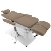 Fotel kosmetyczny elektr. Azzurro 870S pedi 3 siln. cappuccino