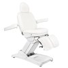FOTEL KOSMETYCZNY ELEKTR. AZZURRO 872S PEDI-PRO 3 SILN. BIAŁY