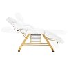 Fotel Kosmetyczny SILLON 202 gold pro biały