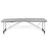 Stół składany do masażu aluminiowy Balance 2 segmenty szary