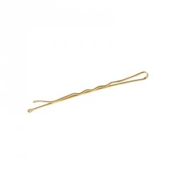 Wsuwki fryzjerskie do włosów E-64 36 szt. 6 cm złote