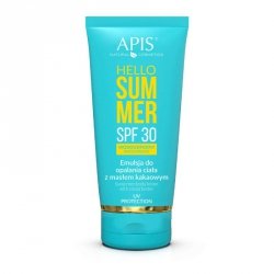Apis hello summer spf 30, emulsja do opalania ciała z masłem kakaowym 200 ml