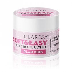 Claresa żel budujący Soft&Easy glam pink 90g