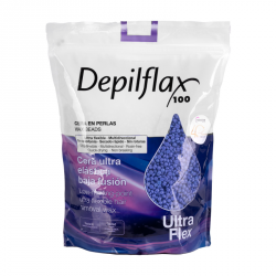 Depilflax 100 elastyczny wosk do depilacji o niskiej temperaturze topnienia perłowy mauve with titanium dio 1000g