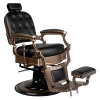 Gabbiano fotel barberski Old Ernesto czarny 