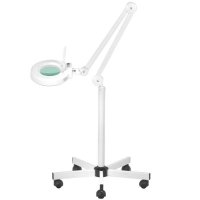 Lampa lupa led S5 + statyw led reg. natężenie światła biała 