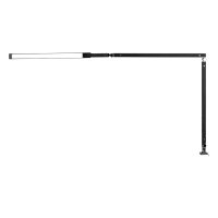 Lampa led 3-ramienna na biurko czarna 