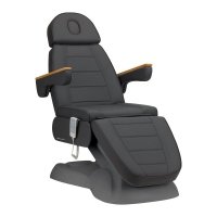 Fotel kosmetyczny elektryczny SILLON Lux 273b 3 silniki szary, szara podstawa 