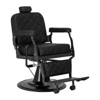 Fotel Barberski Carlos extra Czarny 