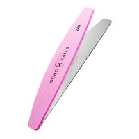 Ocho Nails pilnik półksiężyc metalowy rdzeń + polerki 240 10 szt. 