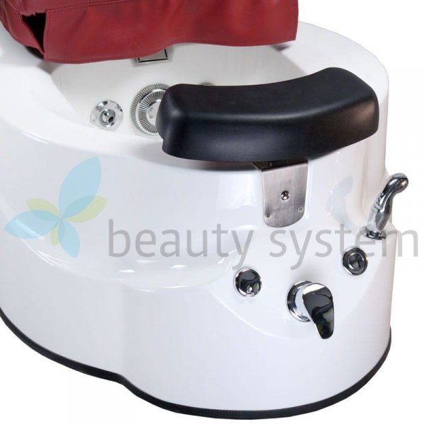 FOTEL DO PEDICURE Z MASAżEM BR-3820D BORDOWY