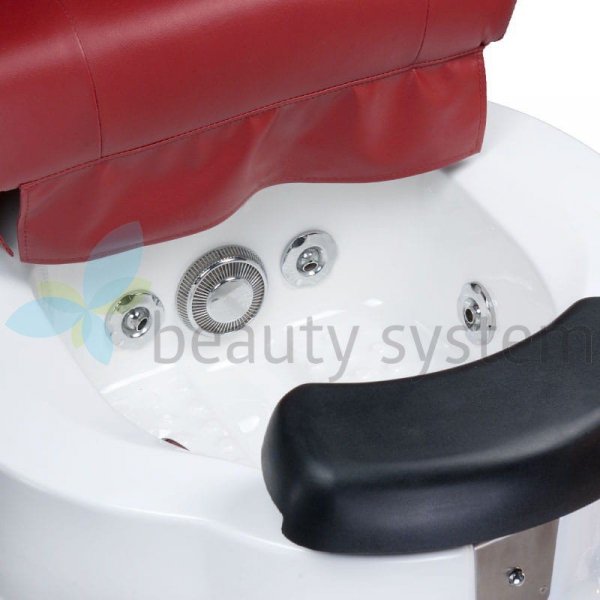 FOTEL DO PEDICURE Z MASAżEM BR-3820D BORDOWY